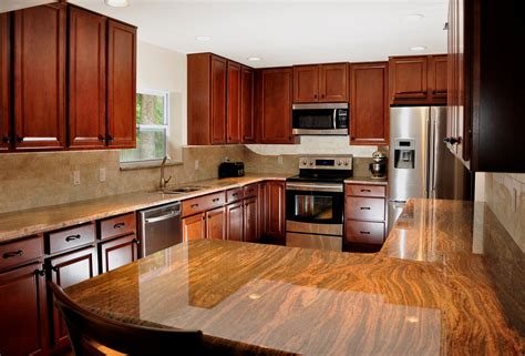 stainless steel vone with cherry cabinets|cherry wood cabinets.